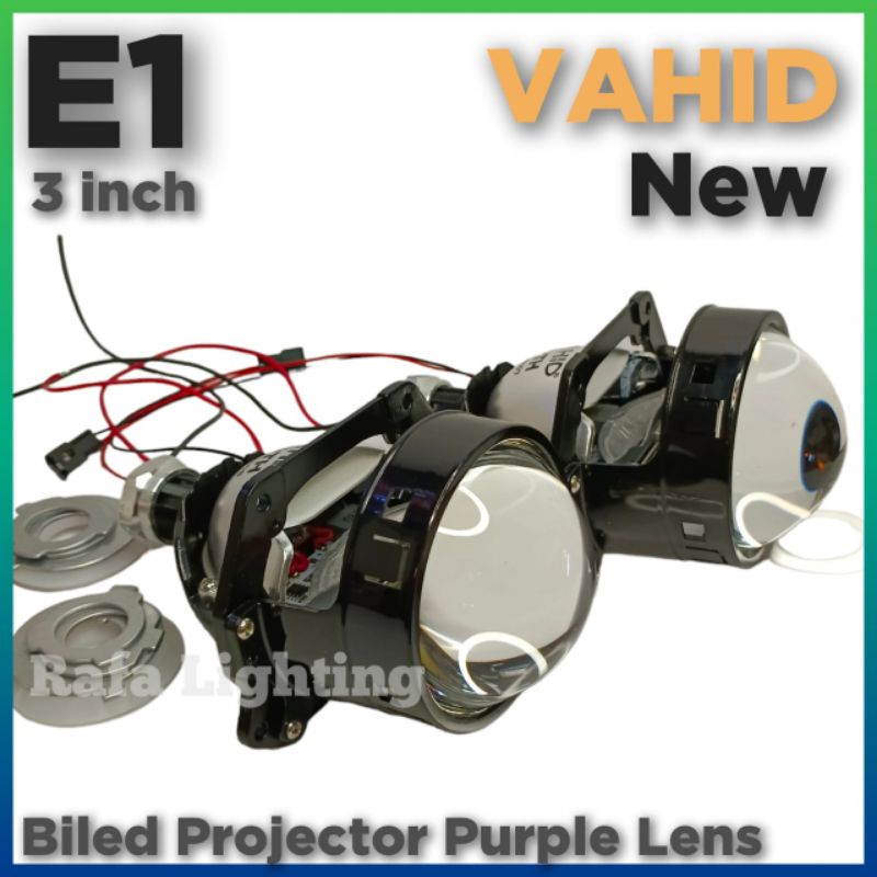 Jual Bi-LED E1 | Projector 3 inch Purple Lens Hi- Lo Original Vahid ...