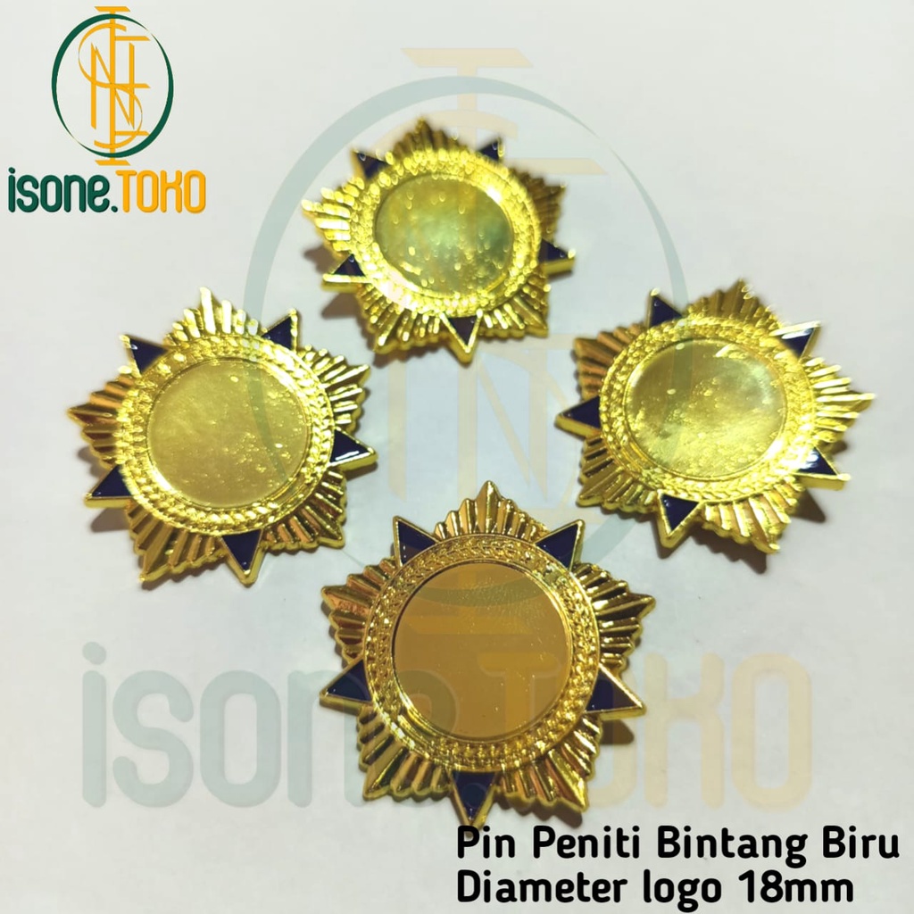 Jual Pin Bintang 5 Sudut Biru Pin Kegiatan Organisasi Pin Peniti Magnet ...