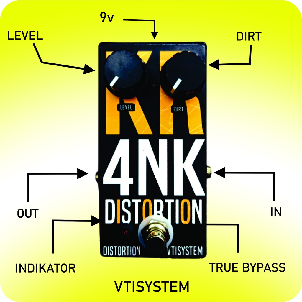 Jual Efek Gitar Distortion Krank Overdrive Distorsi Termurah Premium ...