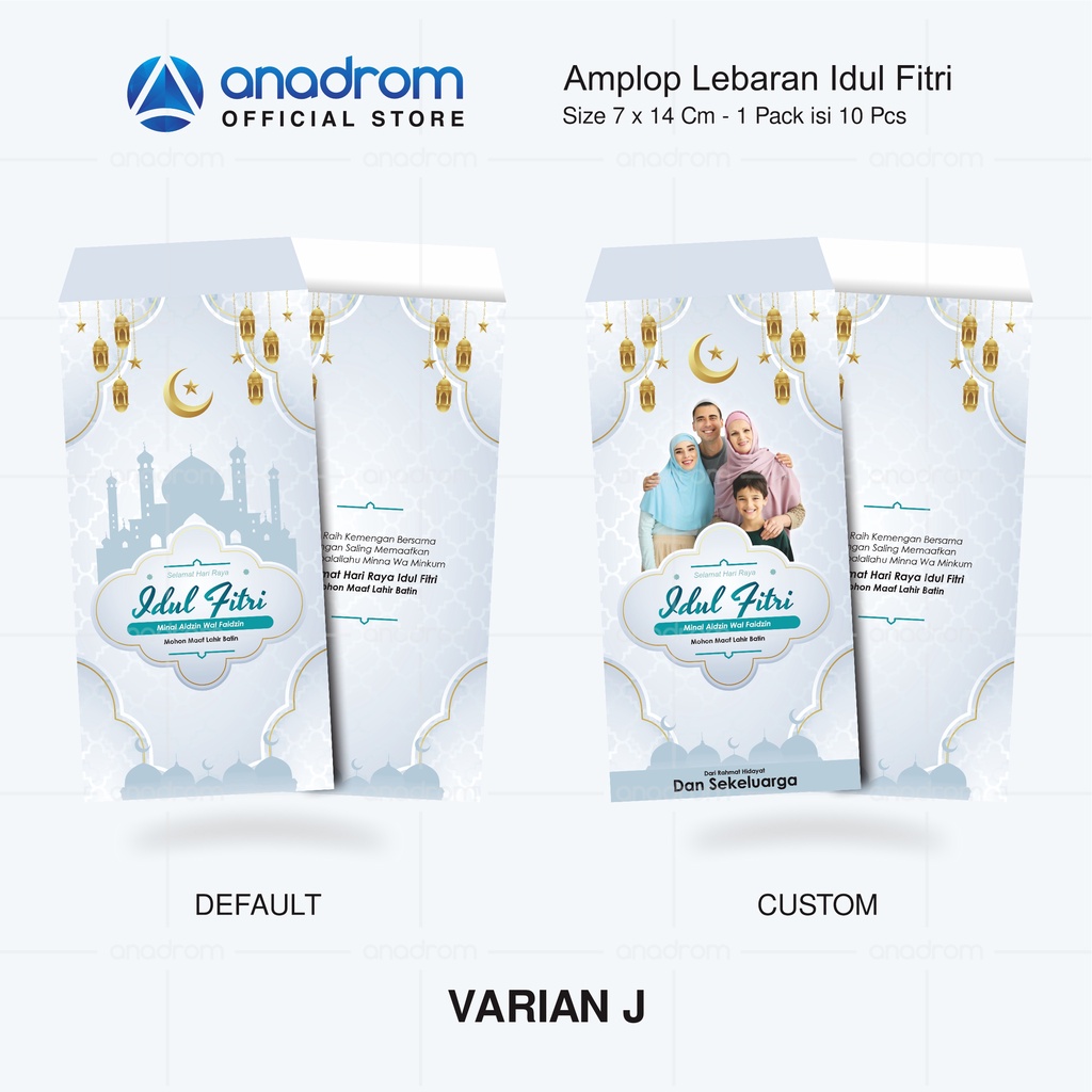 Jual Amplop Lebaran Idul Fitri Custom Amplop Thr Eid Mubarak Amplop Thr Lebaran Anadrom