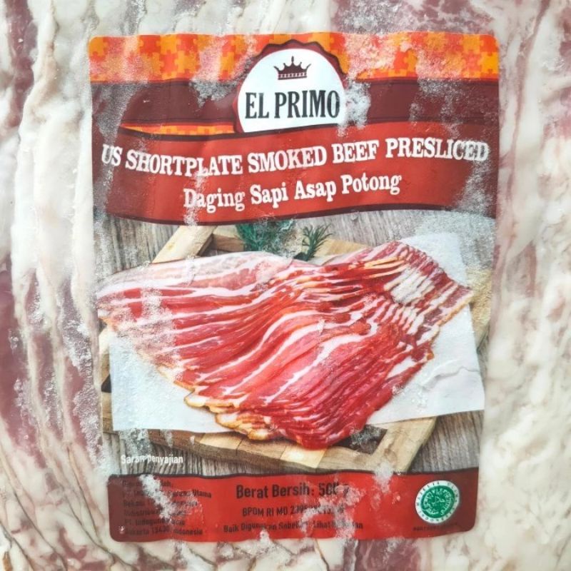 Jual EL Primo Smoked Beef US Shortplate 500gr - Daging Sapi Asap Smoke ...