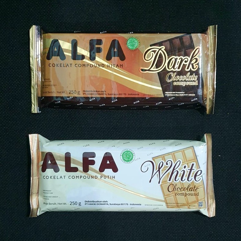 Jual Coklat batangan / coklat kue / coklat blok / coklat Alfa 250 gram