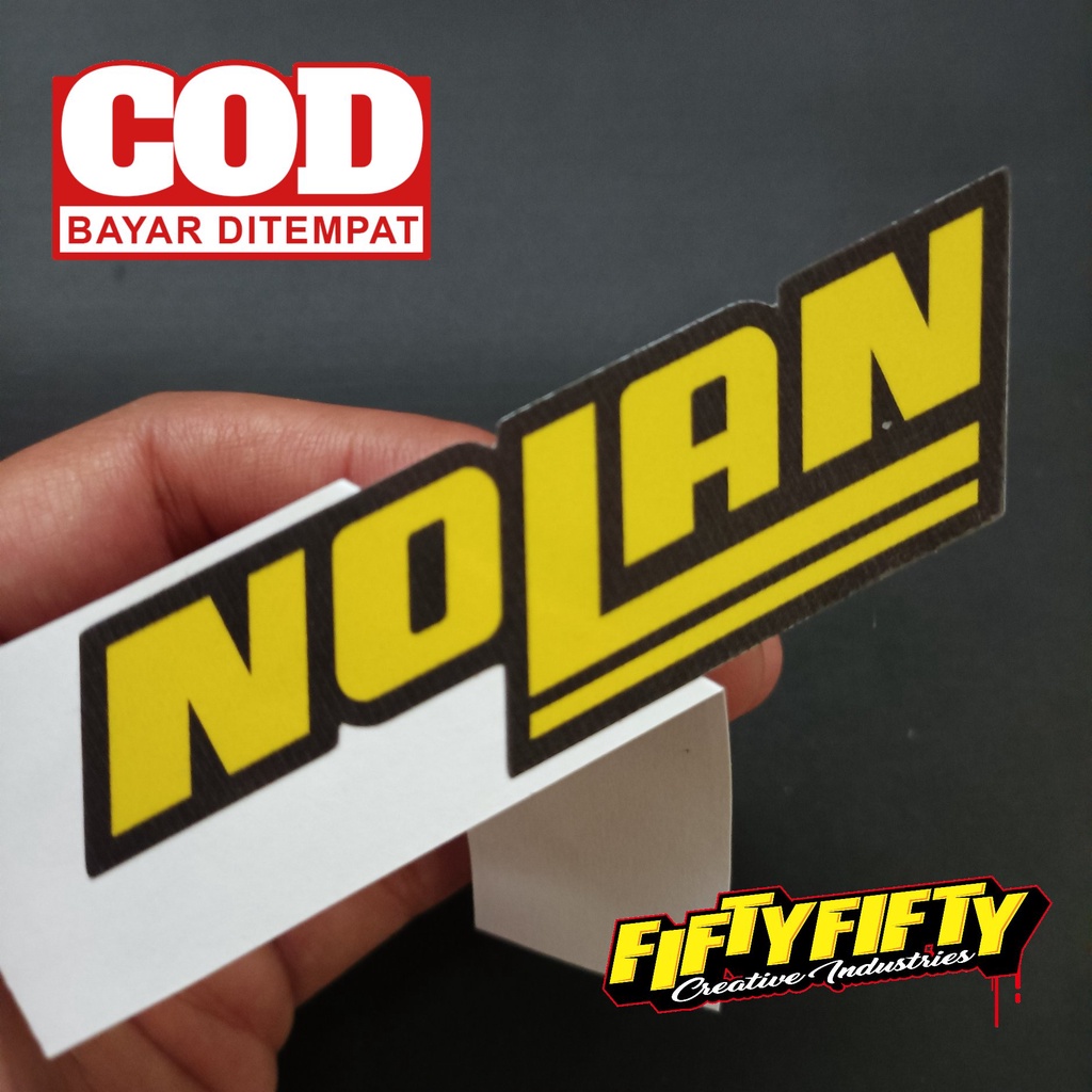 Jual Stiker Print Cut NOLAN Stiker Printing Laminasi Glossy Stiker ...
