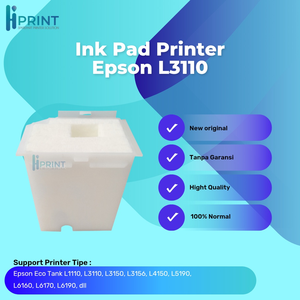 Jual Ink Pad Printer Epson EcoTank L1110 L3210 L3100 L3101 L3110 L3116 ...