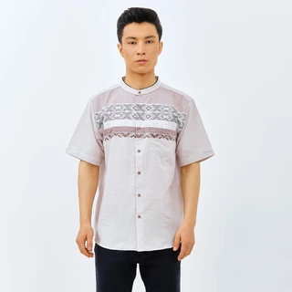 M231 Kemeja Pria Koko Pendek Maroon 2963
