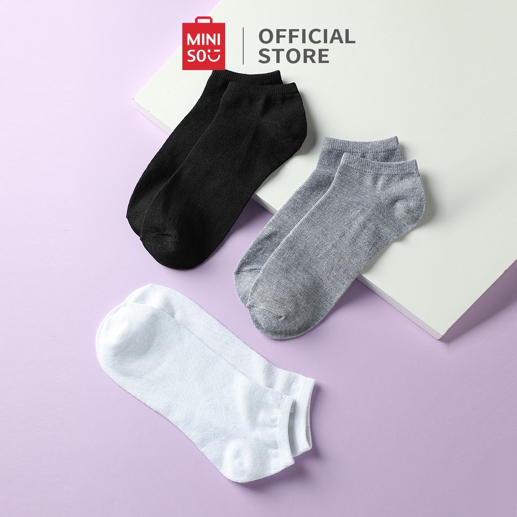 Jual Miniso Kaus Kaki Pria Pasang Kaos Kaki Dasar Pria Ankle Socks Men Kaos Kaki Pendek Pria