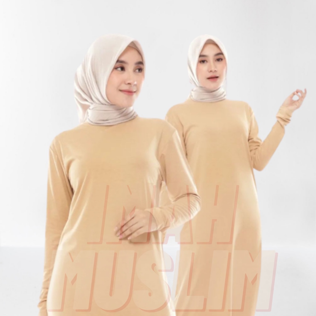 Jual Gamis Manset Lengan Panjang Premium Rayon Super, Manset Gamis Kaos ...