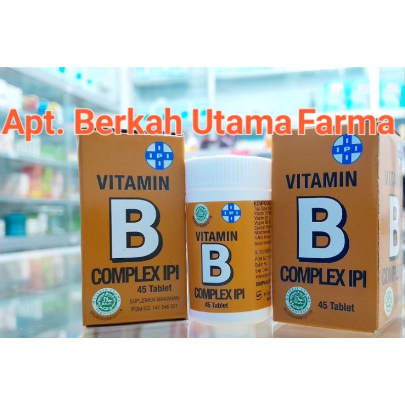 Jual Vitamin B Complex IPI Isi [45 Tablet] EXP 9/25 | Shopee Indonesia