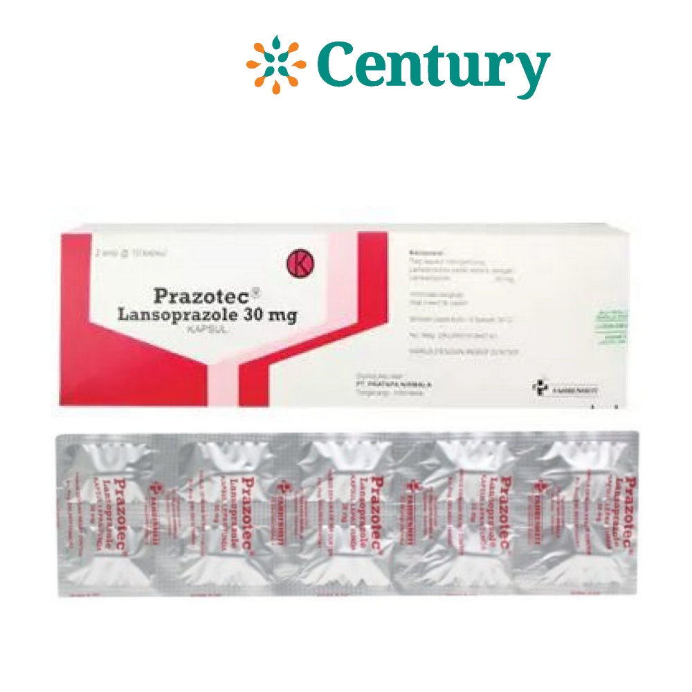 Jual PRAZOTEC 30 MG 1 STRIP ISI 10 KAPSUL / LANSOPRAZOLE | Shopee Indonesia