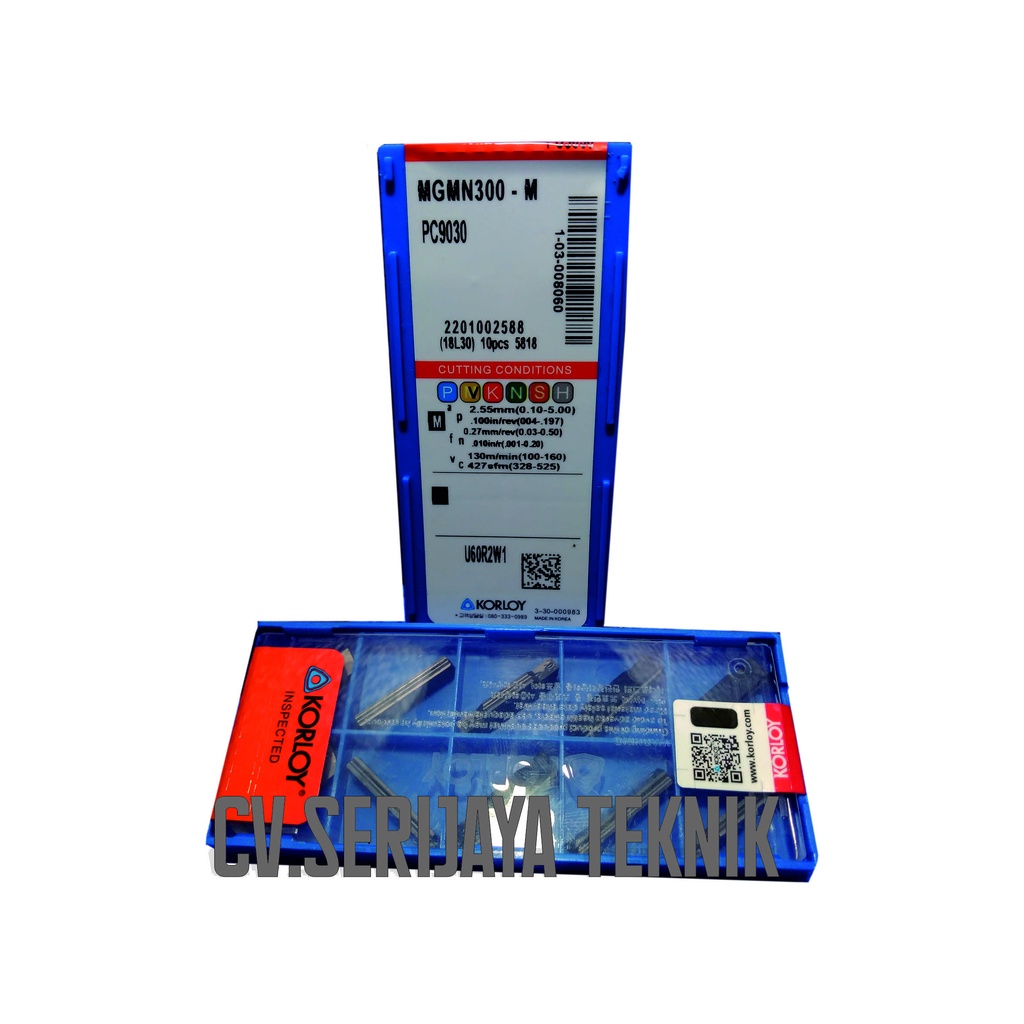 Jual INSERT PARTING GROUPING CUTTING POTONG MGMN 300 3MM TEBEL 3MM