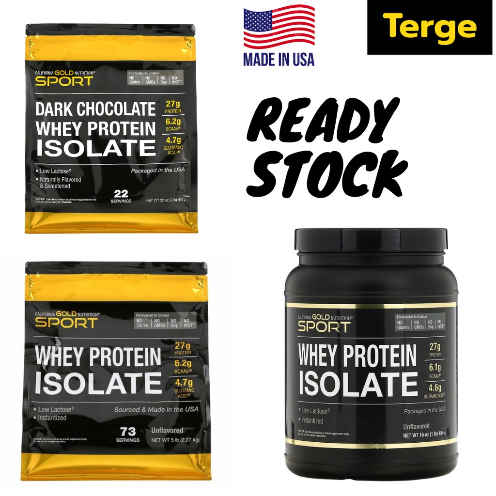 Jual California Gold Nutrition CGN 100% Whey Protein Isolate 454 gr ...