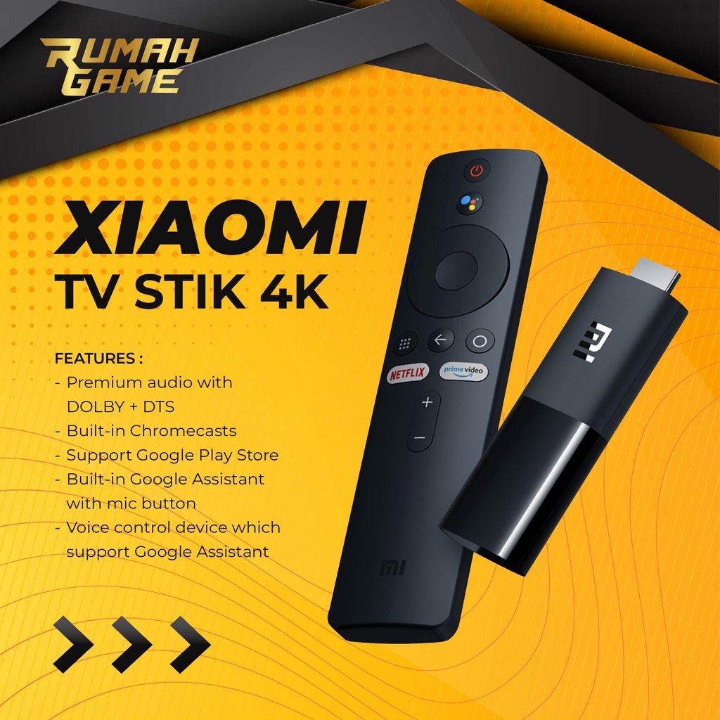 Jual Xiaomi Mi TV Stick 4K Android Smart TV Dongle Chromecast Resmi TAM