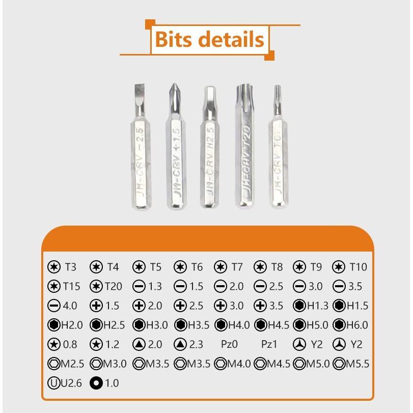 Jual JM-8127 Obeng Set Handphone HP 53 in 1 Iphone P2 Macbook Jakemy ...