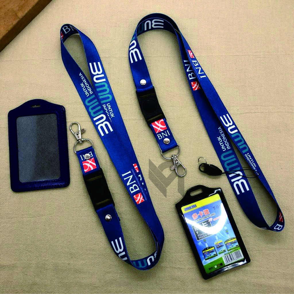 Jual Bank Bni Bumn Lanyard Tali Gantungan Id Card Holder Printing