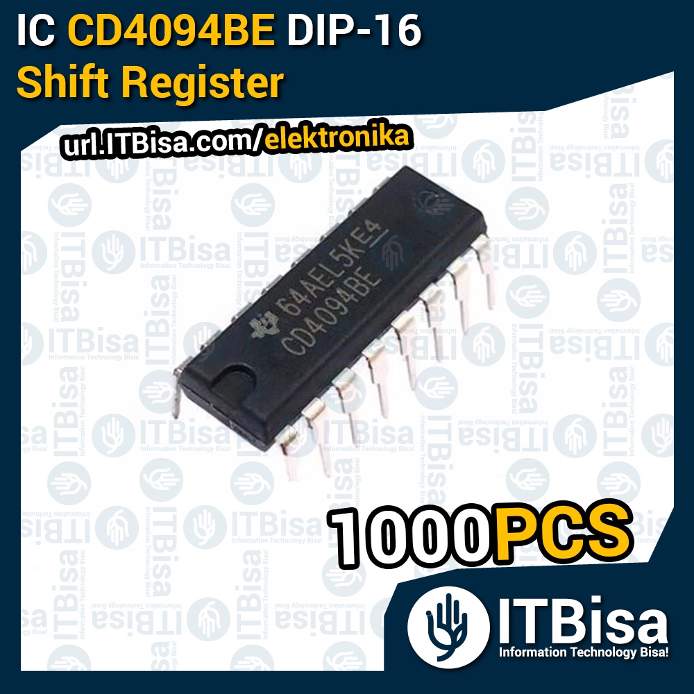 Jual ITBisa - IC 4094 CD4094 CD4094BE DIP-16 - 8-Bit Shift Register ...