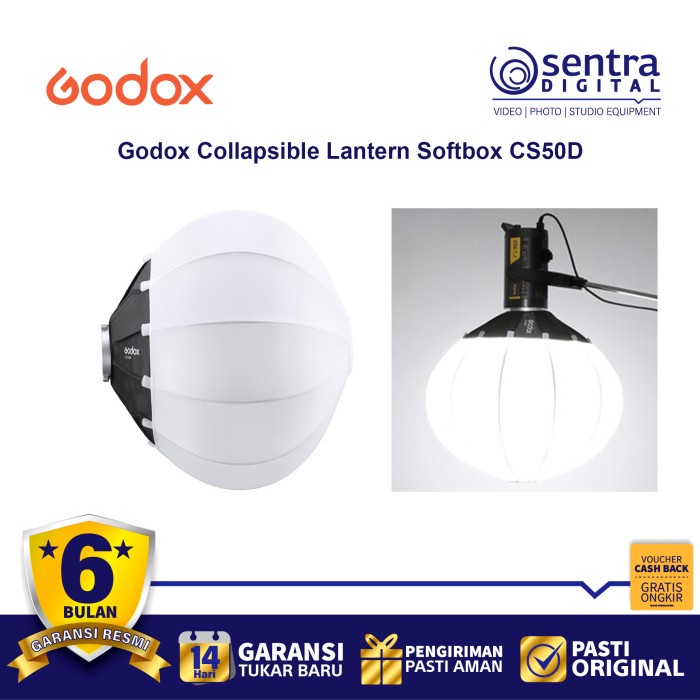 Softbox Godox CS-50D Per Flash - Attacco Bowens, 50cm, Per Foto E Video - Foto 5