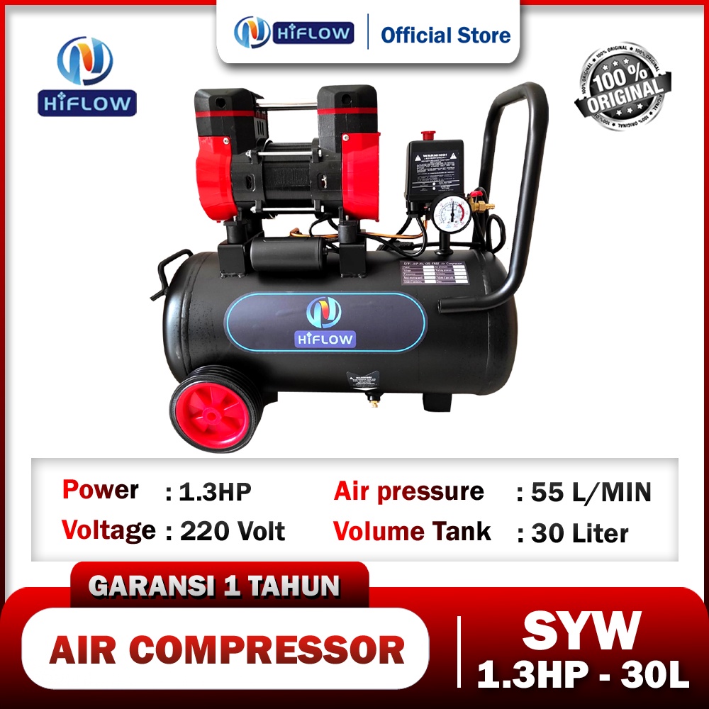 Jual Mesin Kompresor Angin 1.3HP 30 Liter / Mesin Pompa Air / Air ...