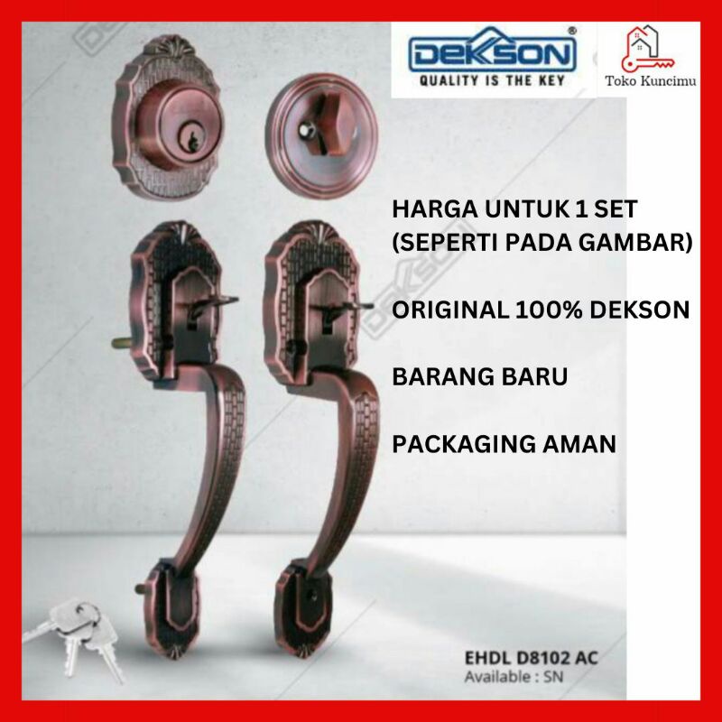 Jual Entrance Handle Dekson Dekkson Ehdl D8102 D 8102 Kunci Gagang