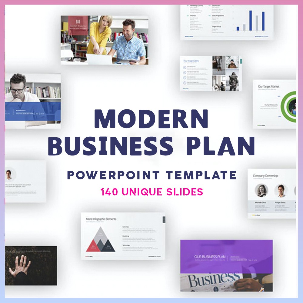 Jual NS Modern Business Plan PowerPoint Template | Shopee Indonesia