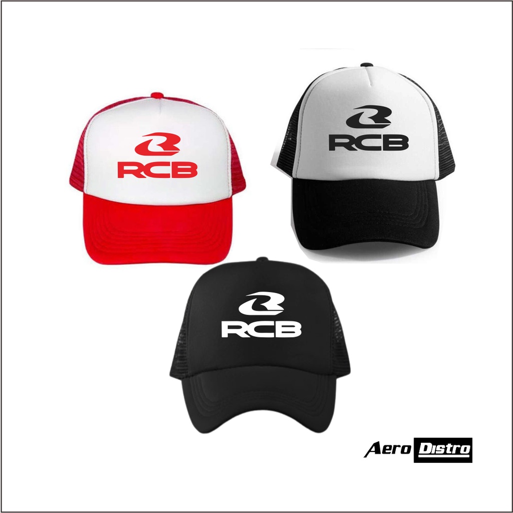 Jual Topi Trucker RCB/Topi Jaring RCB /Topi Racing RCB | Shopee Indonesia