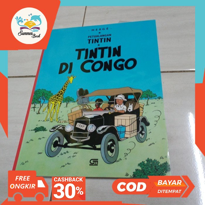 Jual Tintin Di Congo Herge Ukuran Besar E1 Shopee Indonesia