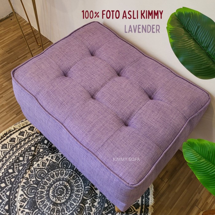 Jual Best Seller Kimmy Sofa Stools / Sofa Puff Kotak Jumbo Kaki Retro