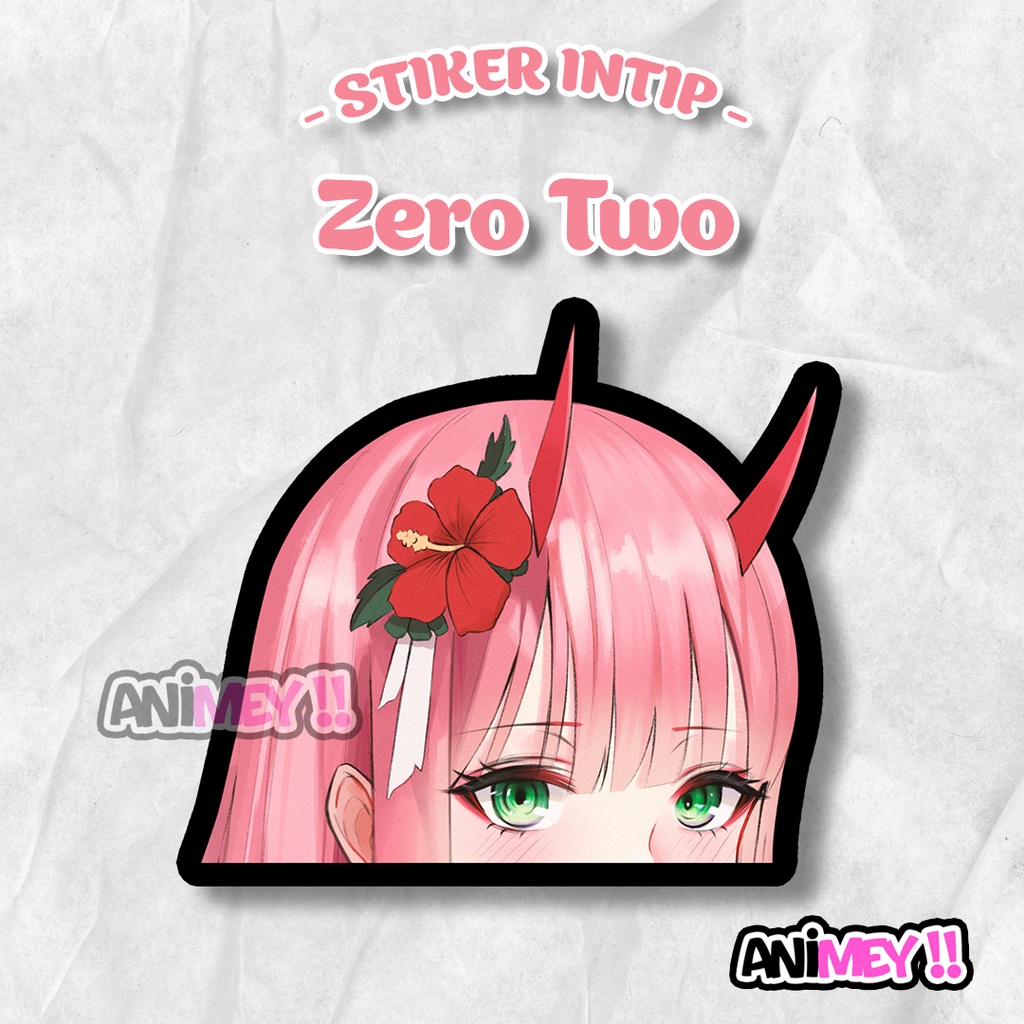 Jual Stiker Intip Zero Two / Sticker Anime Waterproof | Shopee Indonesia