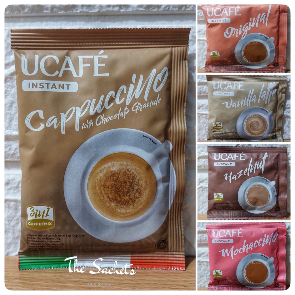 Jual UCAFE Instant Coffee Coffeemix Cappuccino Vanilla Mochaccino ...