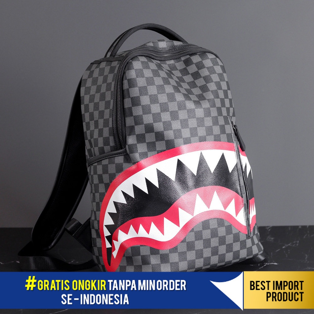 Jual Tas Ransel Pria Wanita Tas Ransel Perjalanan Tas Kotak-kotak ...
