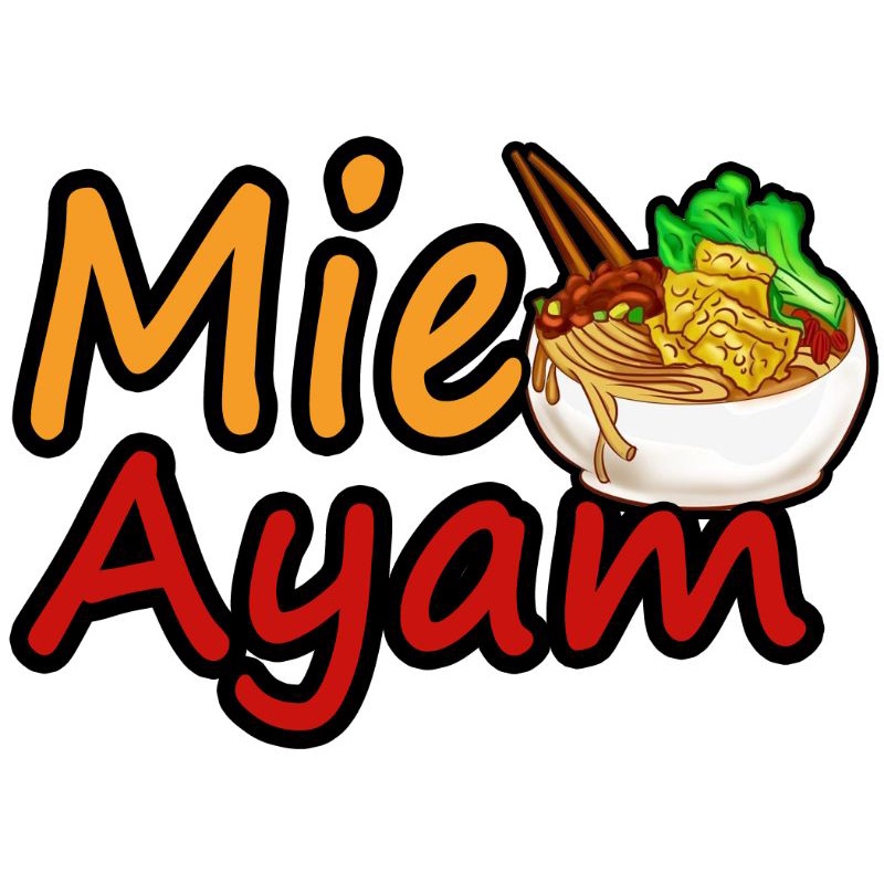 Jual Stiker Jualan Mie Ayam Pangsit Ceker Bakso Sticker Mie