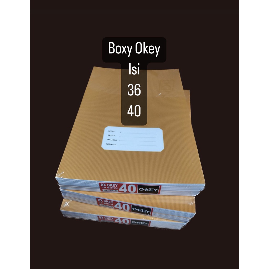 Jual Buku Tulis Boxy Okey 36 Lembar (Isi 10 Buku) | Shopee Indonesia