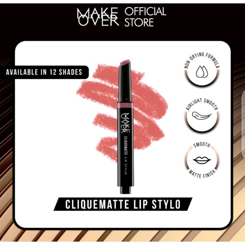 Jual Lipstik Makeover Cliquematte Lip Stylo Shopee Indonesia 9598