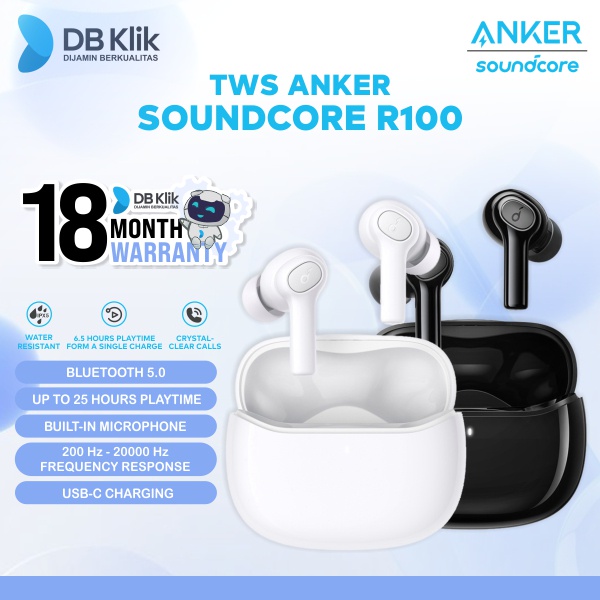 Jual TWS Anker SoundCore R100 A3981 - True Wireless Anker Soundcore ...