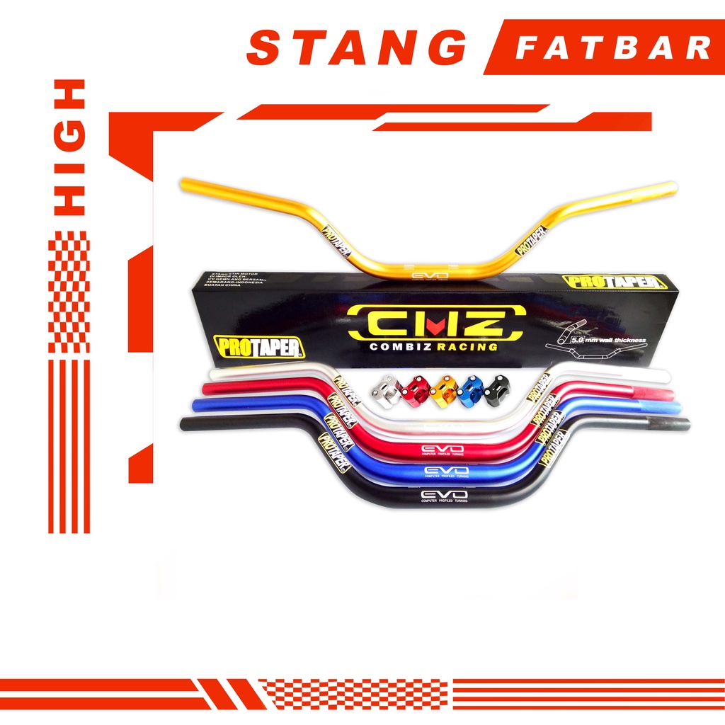 Jual Stang Stir Fatbar Barpad Busa Protaper Evo Rockstar High Contour Low Mm Include Raiser