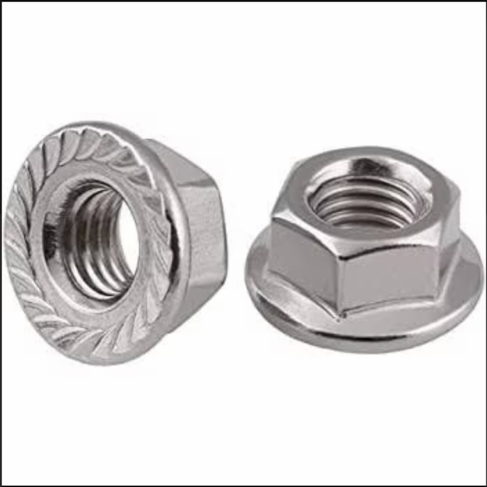 Jual MUR FLANGE M10 flange nut STAINLESS STEEL (harga per biji