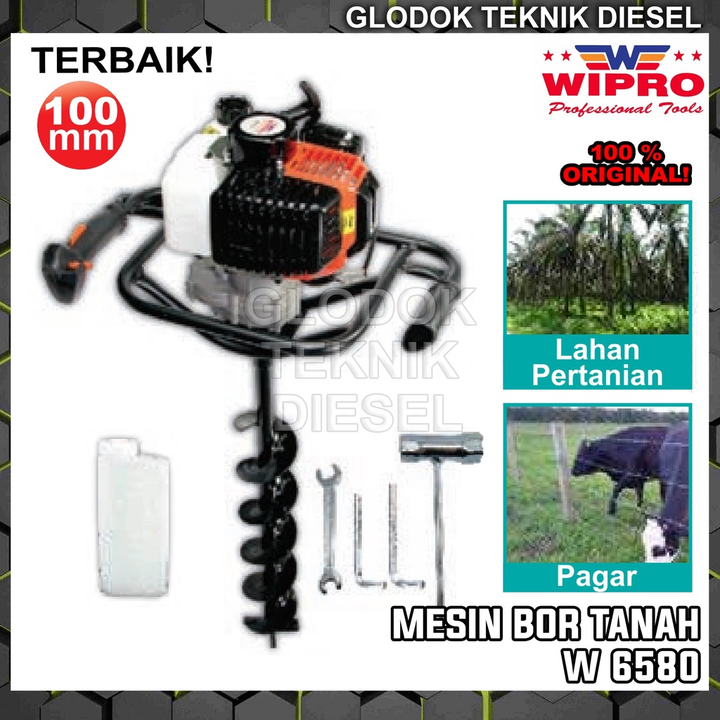 Jual Wipro Mesin Bor Lubang Tanah 25 CM Earth Auger Biopori 100 x 800 ...
