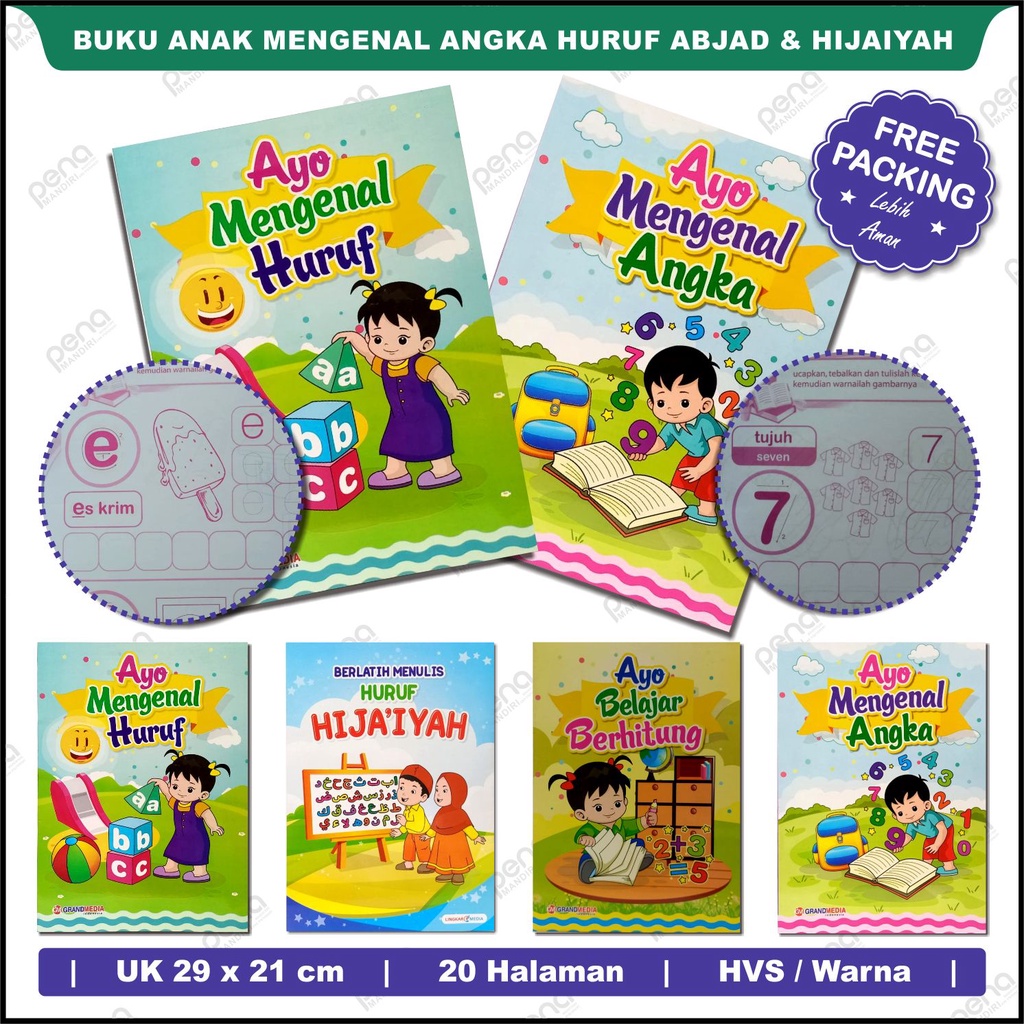 Jual Buku Ayo Belajar Mengenal Dan Menulis Huruf Angka Serta Latihan ...