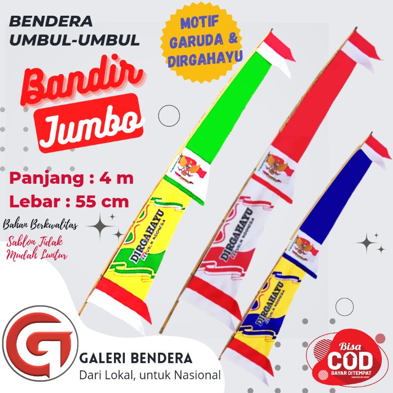 Jual Bendera Umbul Umbul Bandir Jumbo Shopee Indonesia