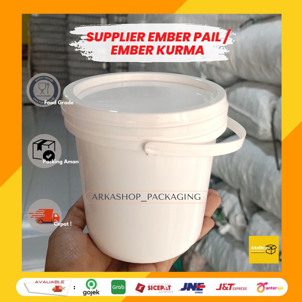 Jual Ember Kurma 1kg Baru Ember Pail Ember Coklat Ember Eskrim Foodgrade Shopee Indonesia 2922