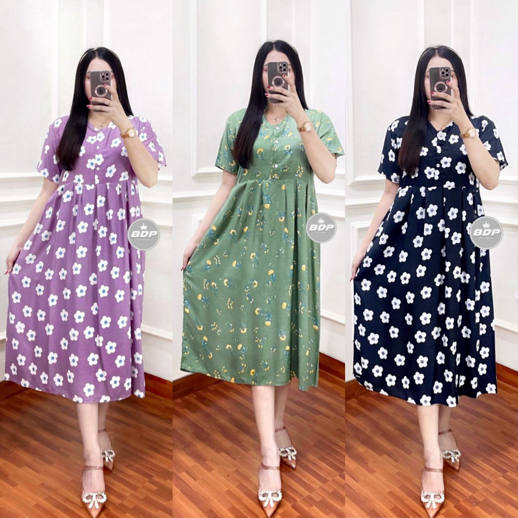 Jual Daster Wanita Kekinian Rayon Grade A Busui Resleting depan