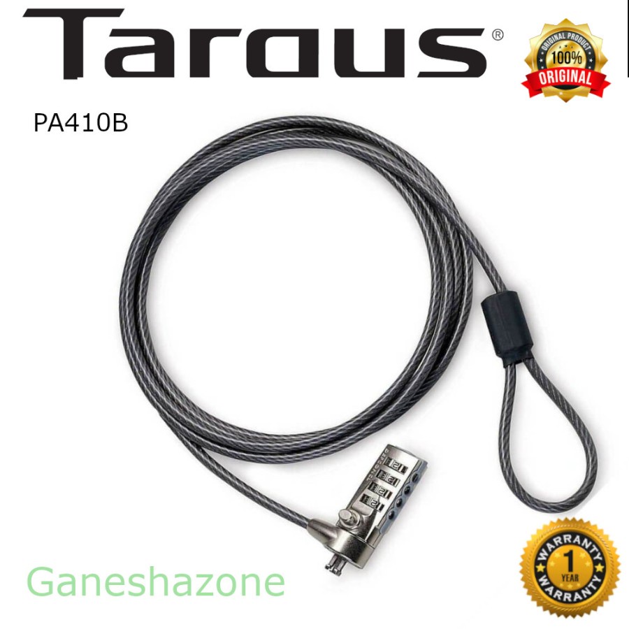 Jual Targus PA410B Defcon CL Laptop Cable Lock Shopee Indonesia