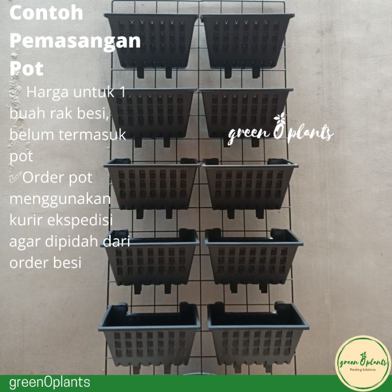 Jual Rak Besi Tanaman Dinding Vertikal Vertical Garden 95cm × 45cm ...