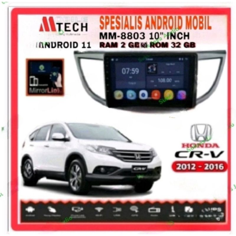 Jual Frame Head Unit Android Honda Crv Inch Socket Pnp