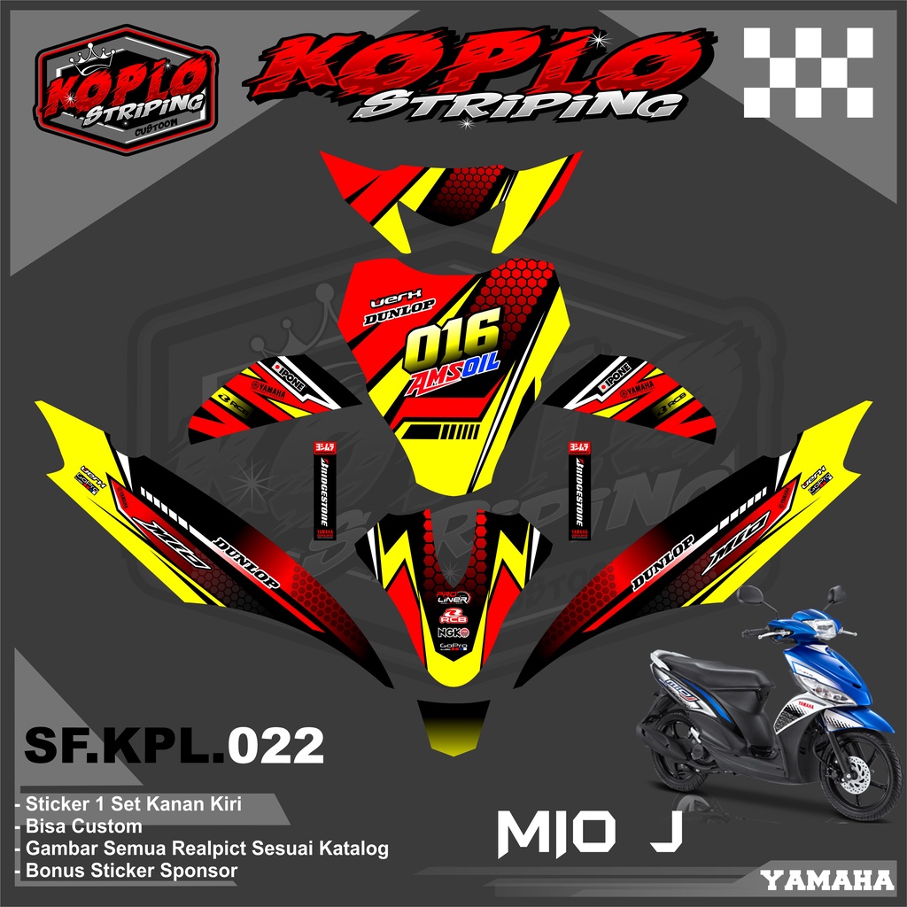 Jual Stiker Decal Full Body Motor Yamaha Mio J Sticker Decal Full Body Mio J Kpl