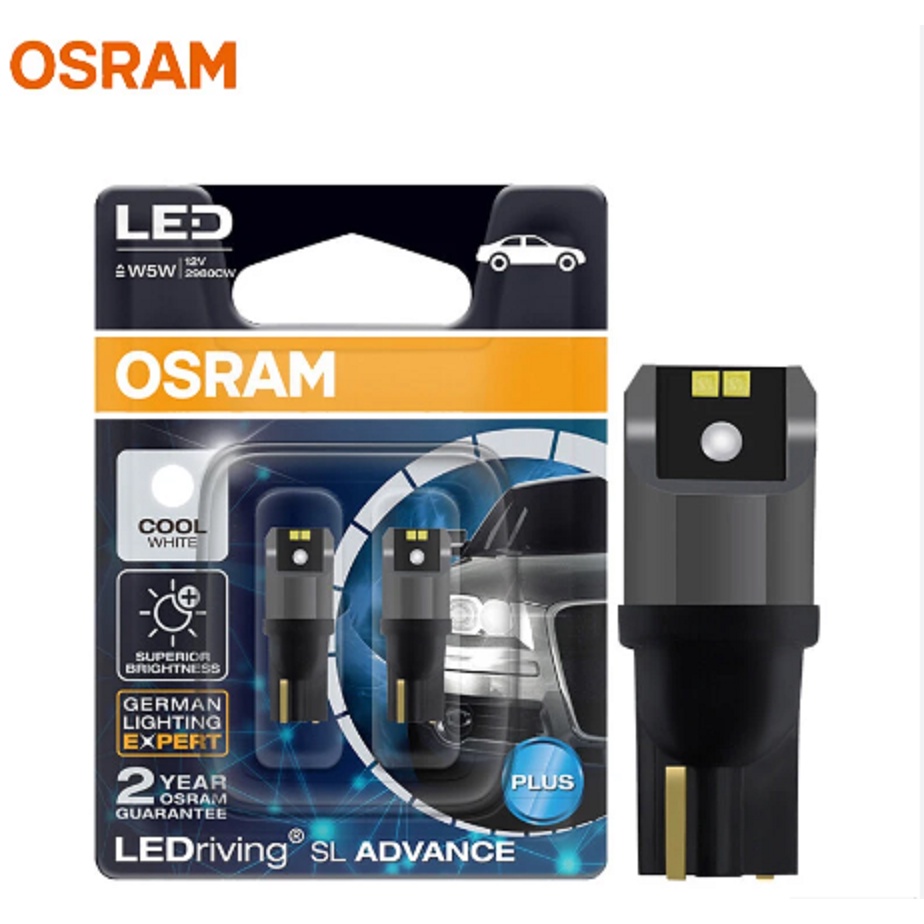 Osram LEDriving Basic T10 W5W Cool White Lampu Senja Kota LED 6000K - SL  ADVANCE NEW DESIGN [BISA COD]
