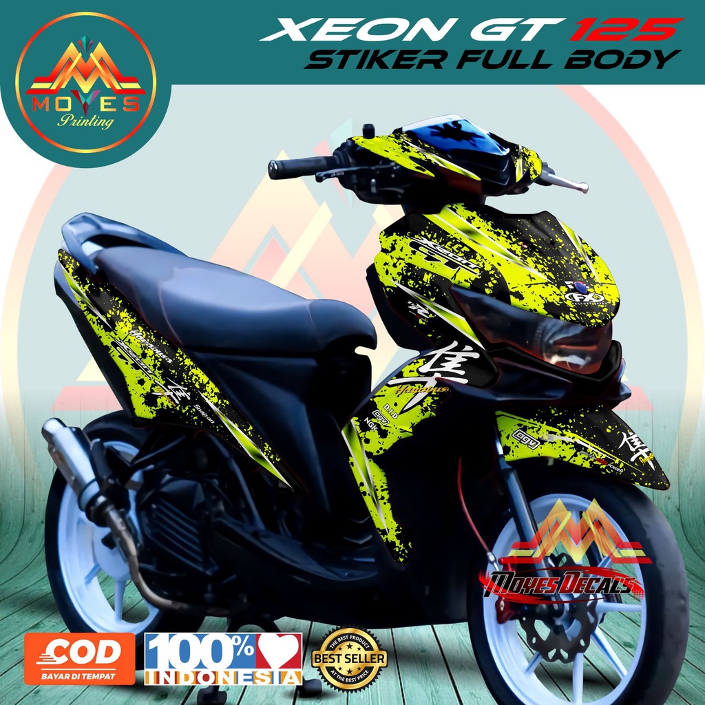 Jual Sticker Full Body Decal Stiker Xeon Gt 125 Stiker Motor Xeon Gt 125 Stiker Variasi Xeon