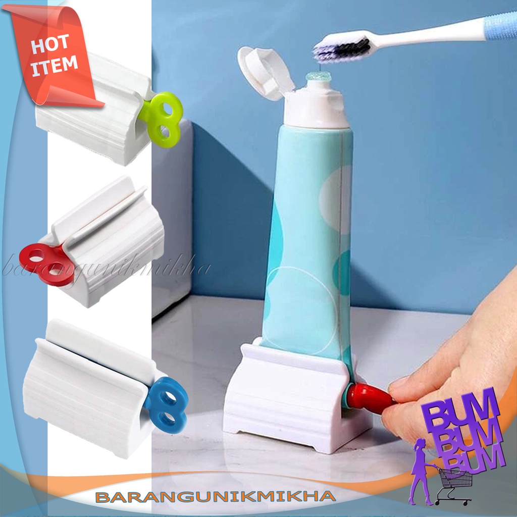 Jual Pencetan Pasta Gigi Roll Putar Manual Holder Toothpaste Squeezer ...