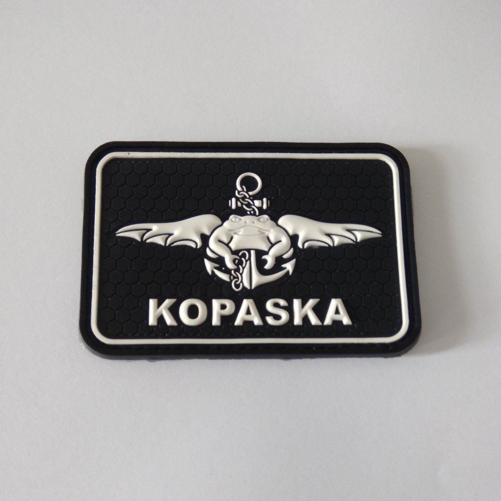 Jual Patch Rubber Kopaska Emblem Karet Tempelan Karet Velcro