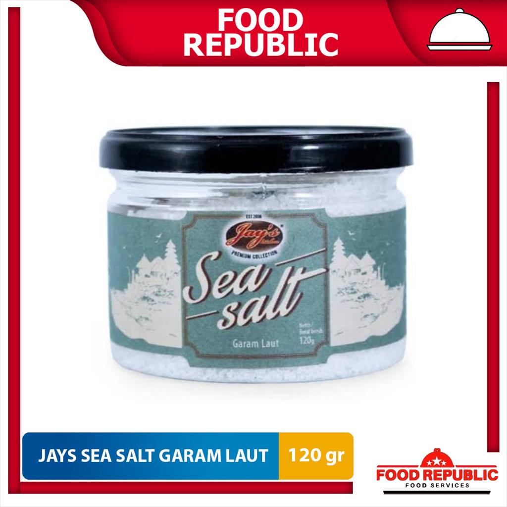 Jual Jay`s Sea Salt 120 GR / Garam Laut Alami Tinggi Mineral dan ...