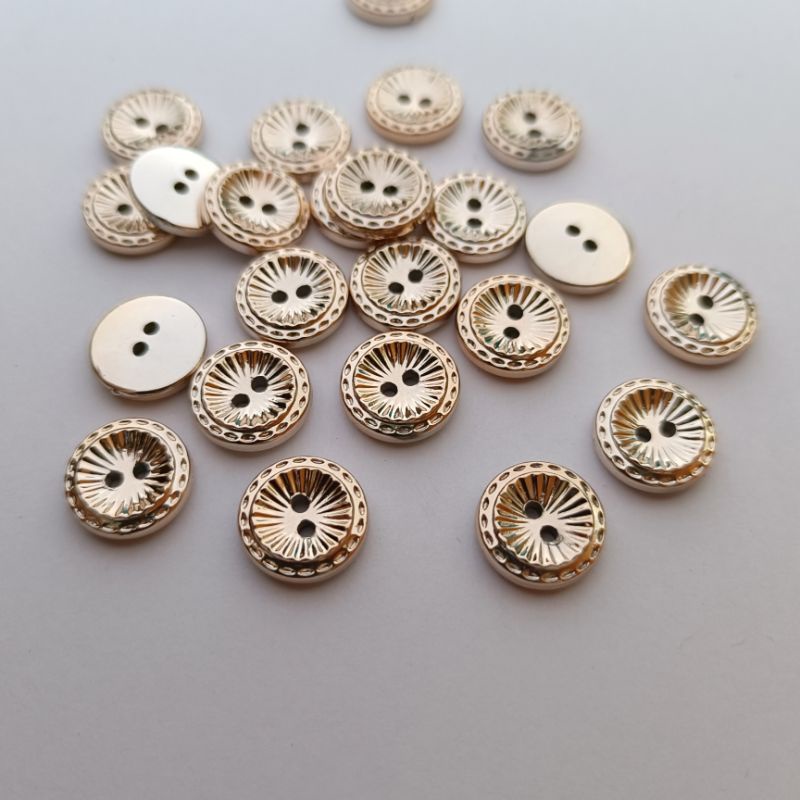 Jual Kancing baju motif model datar bintik diameter 13 mm 100/400 ...